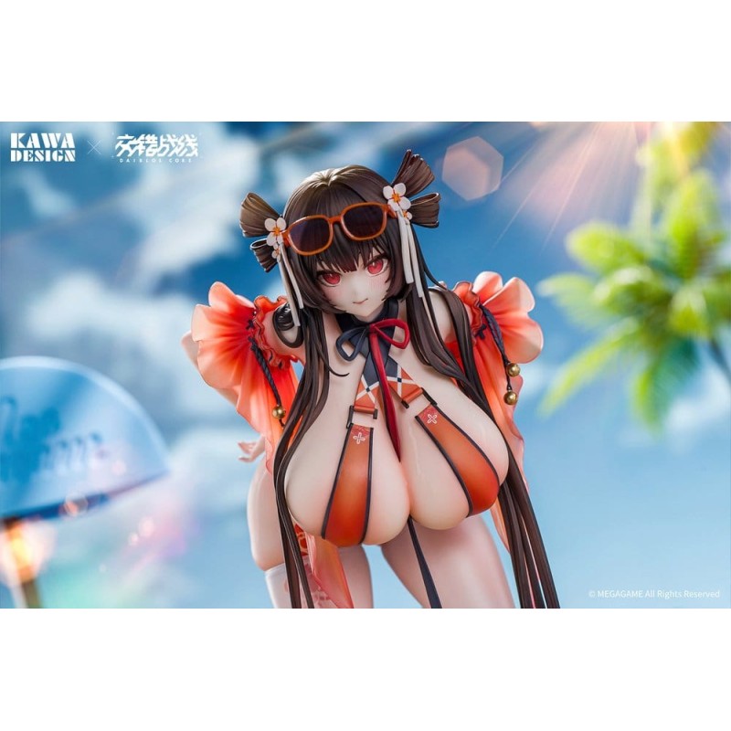 Daiblos Core figurine PVC 1/6 Maree Rouge Rakubai no Utage Wet Ver. 25 cm