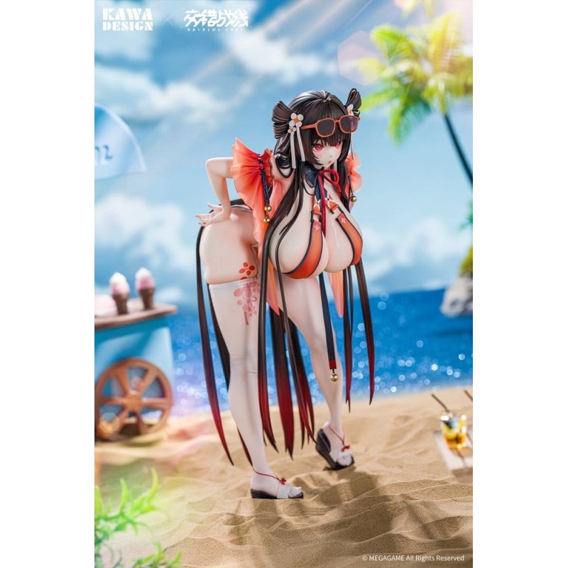 Daiblos Core figurine PVC 1/6 Maree Rouge Rakubai no Utage Wet Ver. 25 cm