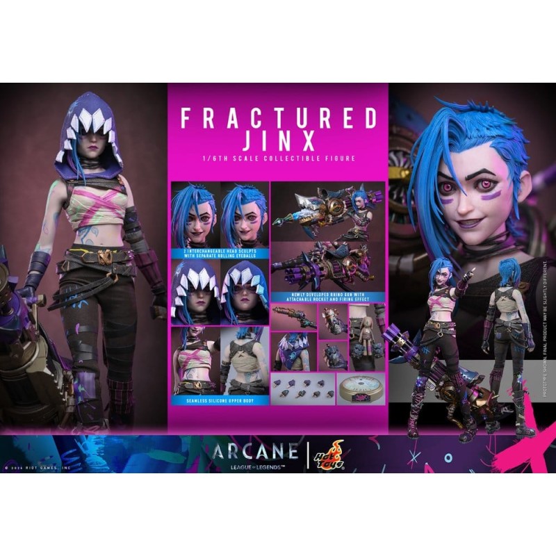 Arcane figurine 1/6 Fractured Jinx 28 cm