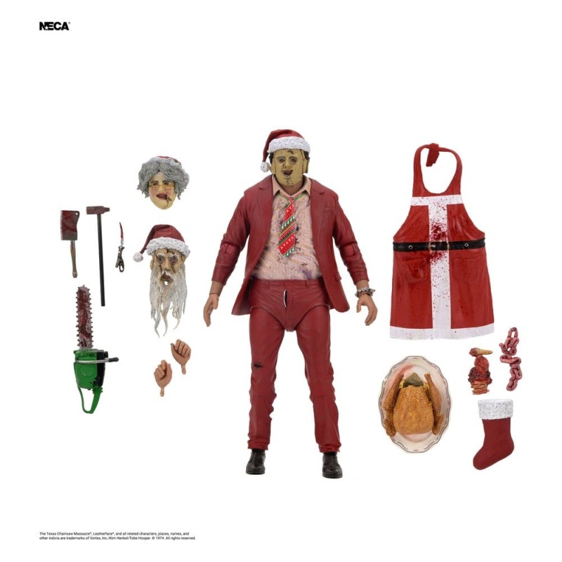 Texas Chainsaw Massacre Ultimate Action Figure Santa Leatherface 18 cm