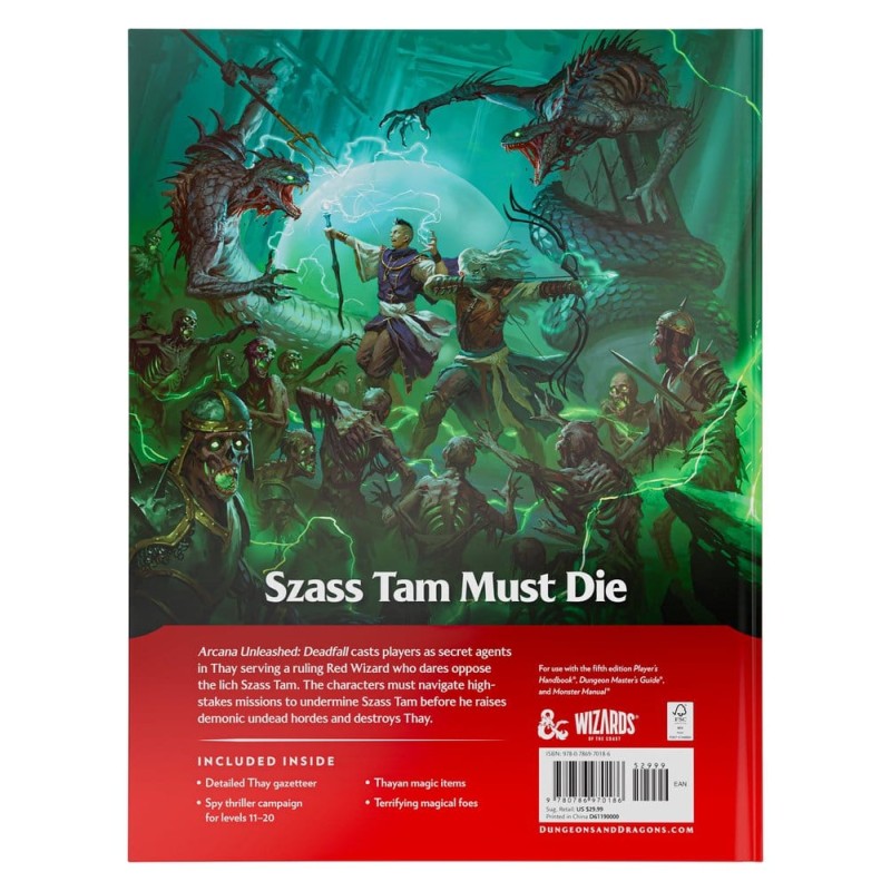 Dungeons & Dragons RPG Arcana Unleashed: Deadfall livre *ANGLAIS*