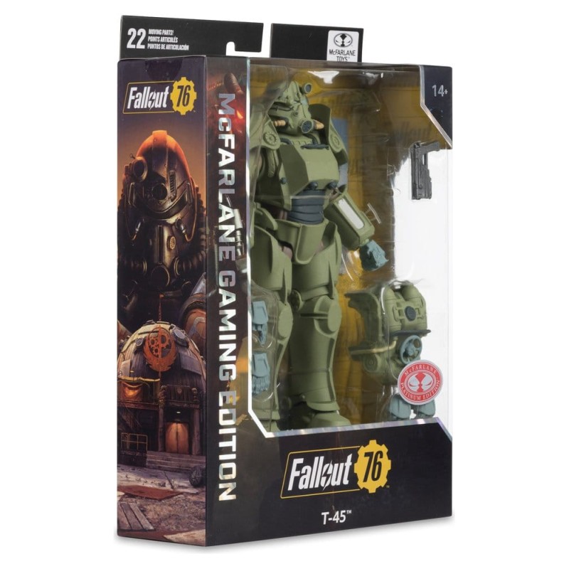 Fallout 76 Gaming Edition figurine T-45 Military Armor (Red Platinum Edition) 20 cm