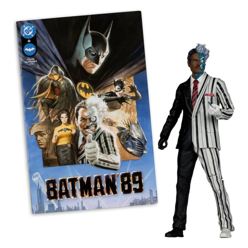 DC Direct Page Punchers Action Figure Two-Face (Batman 89) (Red Platinum Edition) 19 cm