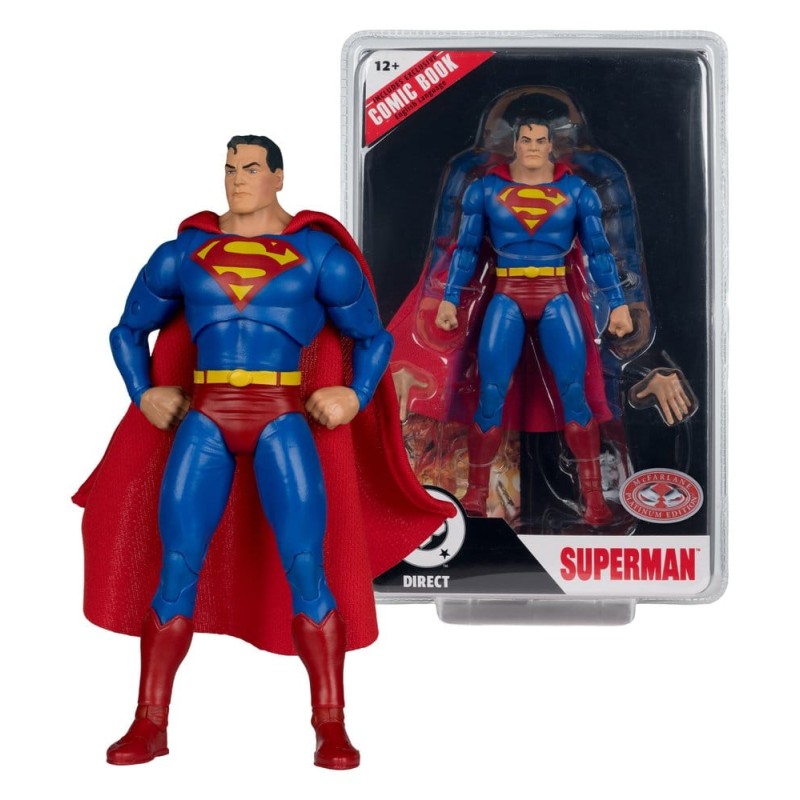 DC Direct Page Punchers Action Figure Superman (Justice no.1) (Red Platinum Edition) 19 cm
