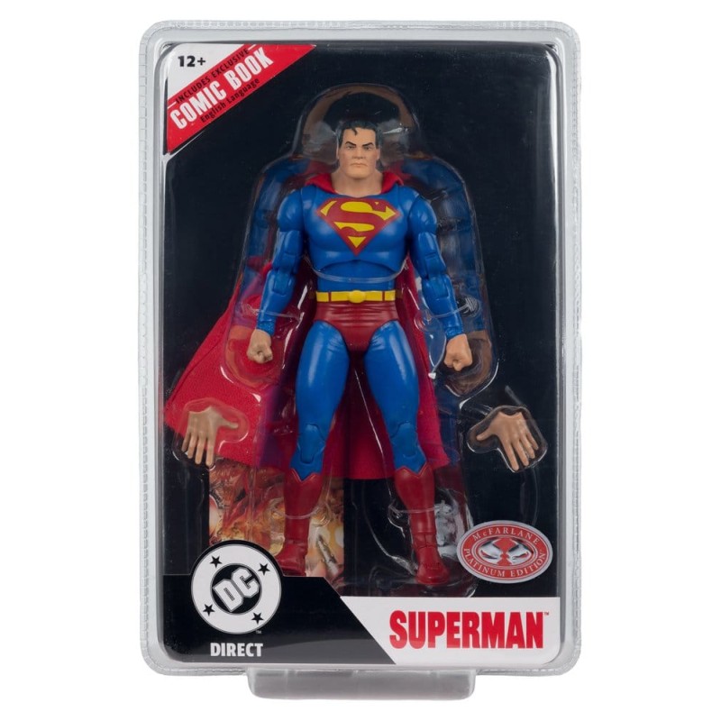DC Direct Page Punchers Action Figure Superman (Justice no.1) (Red Platinum Edition) 19 cm