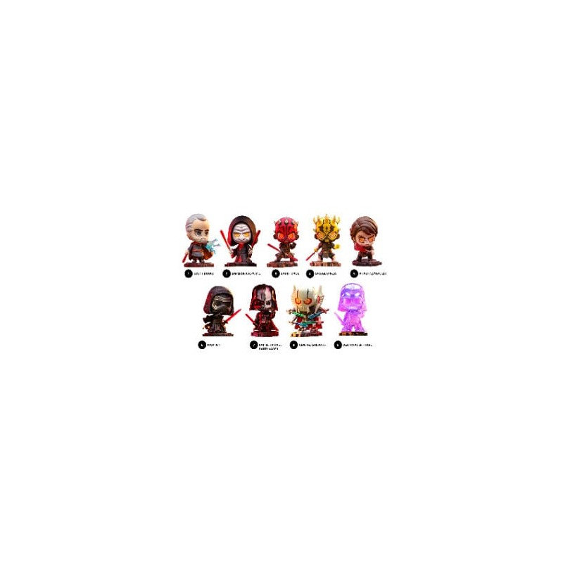 Star Wars présentoir boîte-mystère figurines mini Cosbi Dark Side 8 cm (8)