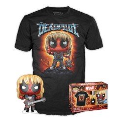 Marvel Funko POP! & Deadpool Heavy Metal Figure & T-Shirt Set (Size: Medium)