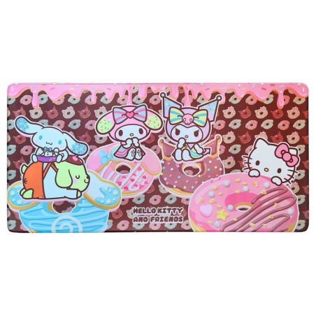 Sanrio XXL tapis de souris Pink Black Party Series Hello Kitty & Friends Donuts