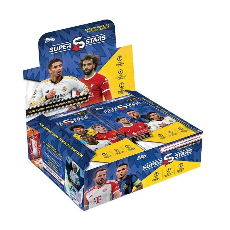 UEFA Champions League Super Stars 2023/24 - Topps Cartes à Collectionner - Display (24 Boosters) - ENG | 5053307068483