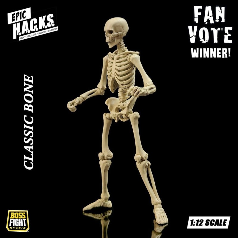 Epic H.A.C.K.S. figurine 1/12 Skeleton Blank Classic Bone