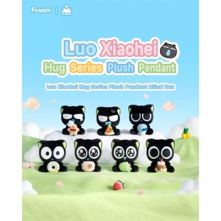 Luo Xiaohei Hug Series Plush Keyring Blind Box Display (6)
