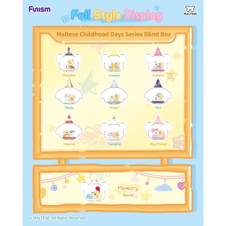Maltese Childhood Days Series présentoir figurine mini Blind Box (8)