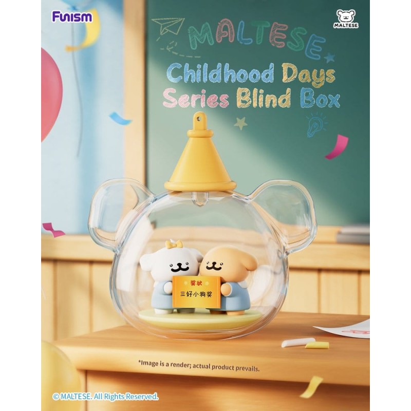 Maltese Childhood Days Series Mini Figure Blind Box Display (8)