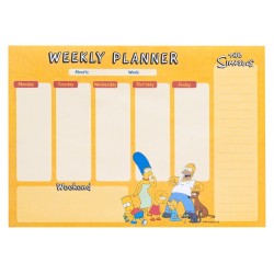 Les Simpson planificateur hebdomadaire A4