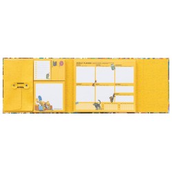 Les Simpson planificateur semainier avec notes adhésives 19 x 17 cm