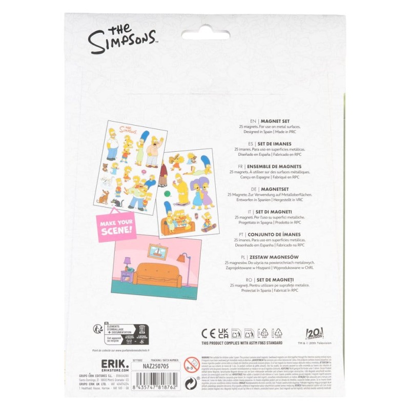 Les Simpson Set d'Aimants Figurines Famille
