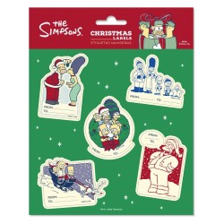 Les Simpson Étiquettes de Noël Autocollantes Premium (10)