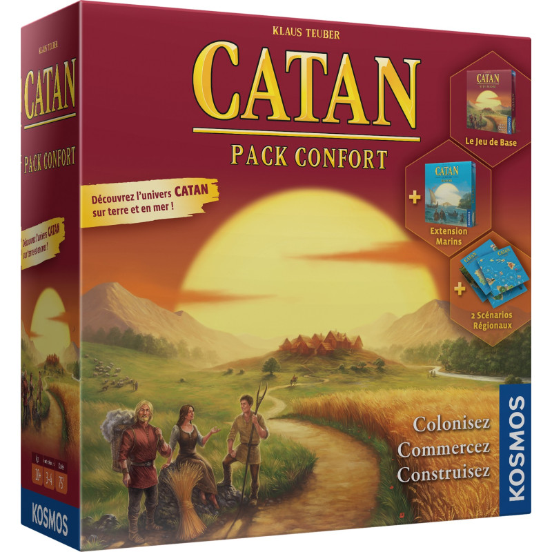 jeu : Catan - Pack Confort éditeur : Kosmos version française