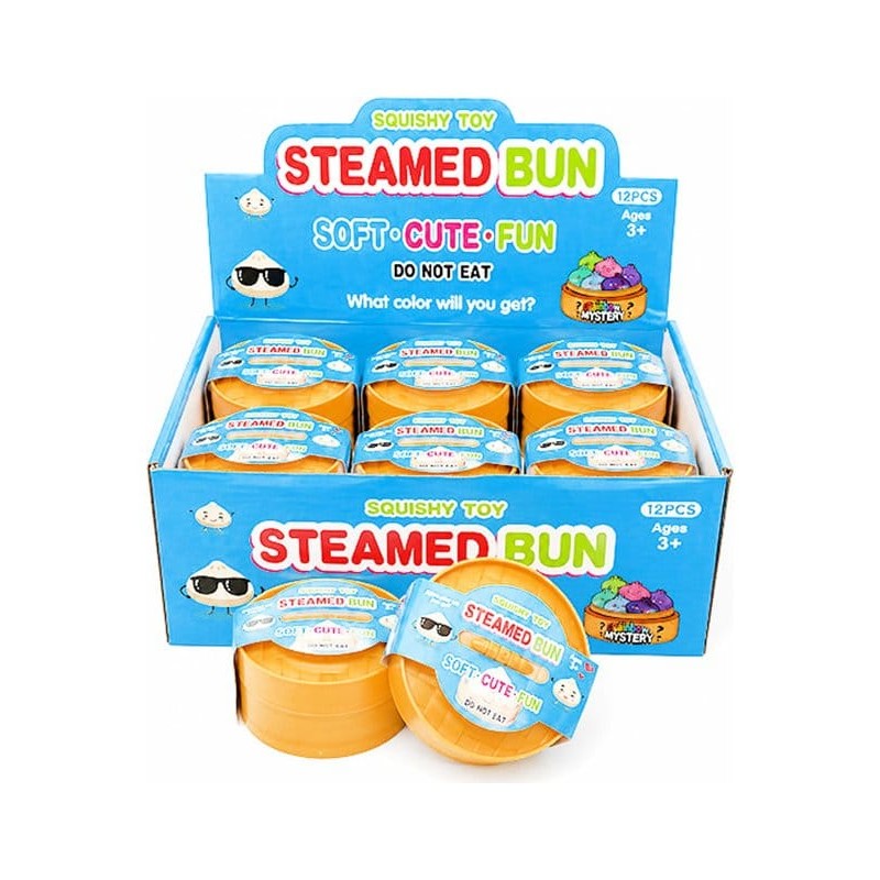 Steamed Bun Squishy Dumpling Blind Box Display (12)