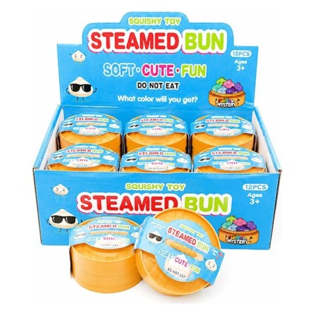 Steamed Bun Squishy Dumpling Blind Box Display (12)