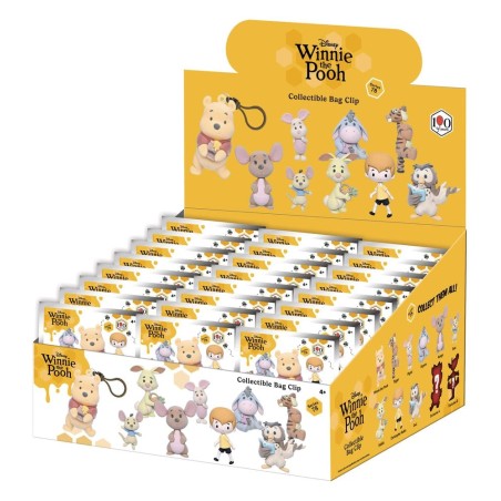 Winnie the Pooh 100th Anniversary 3D PVC Bag Clips Series 78 Blind Bag Display (24) (Flocked)