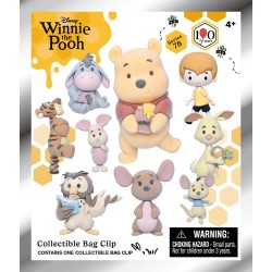 Winnie the Pooh 100th Anniversary 3D PVC Bag Clips Series 78 Blind Bag Display (24) (Flocked)
