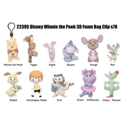 Winnie the Pooh 100th Anniversary 3D PVC Bag Clips Series 78 Blind Bag Display (24) (Flocked)