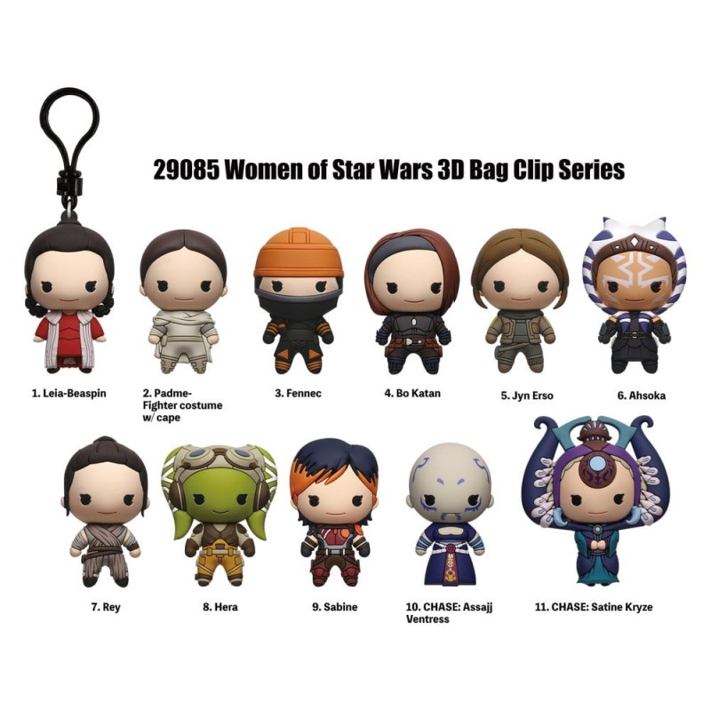 Woman of Star Wars 3D PVC Bag Clips Series Blind Bag Display (24)