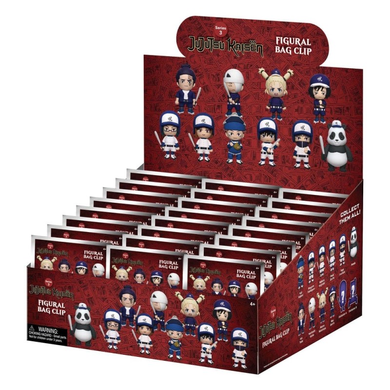 Jujutsu Kaisen 3D PVC Bag Clips Series 3 Blind Bag Display (24)