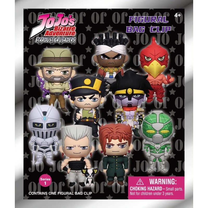 JoJo's Bizarre Adventure 3D PVC Bag Clips Series 1 Blind Bag Display (24)