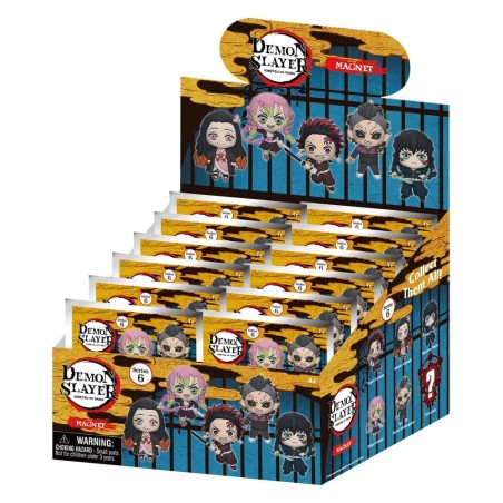 Demon Slayer aimants en mousse 3D série 6 Blind Bag présentoir (12)
