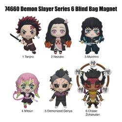 Demon Slayer aimants en mousse 3D série 6 Blind Bag présentoir (12)