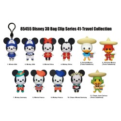 Mickey & Minnie Around the World 3D PVC Bag Clips Series 1 Blind Bag Display (24)