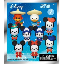 Mickey & Minnie Around the World 3D PVC Bag Clips Series 1 Blind Bag Display (24)