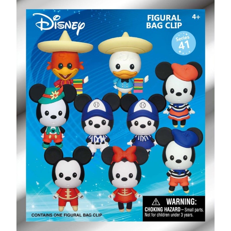 Mickey & Minnie Around the World 3D PVC Bag Clips Series 1 Blind Bag Display (24)