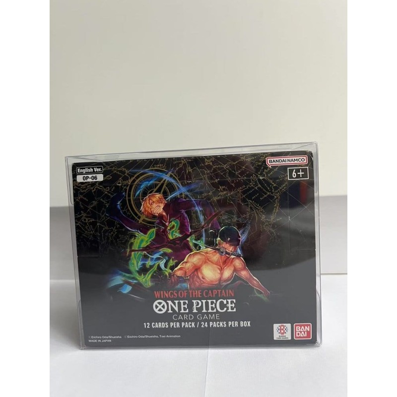 Pack 5 boîtes de protection en PET pour One Piece Booster Box (Anglais, OPP 4-6) 12 x 6 x 15 cm