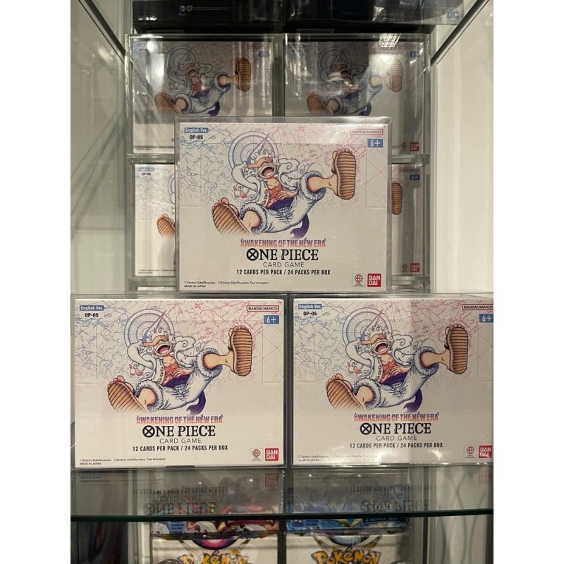 Pack 5 boîtes de protection en PET pour One Piece Booster Box (Anglais, OPP 4-6) 12 x 6 x 15 cm
