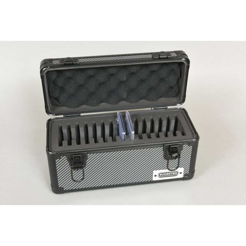 Evoretro valise TCG pour 15 Slabs Gray 33,9 x 13,4 cm
