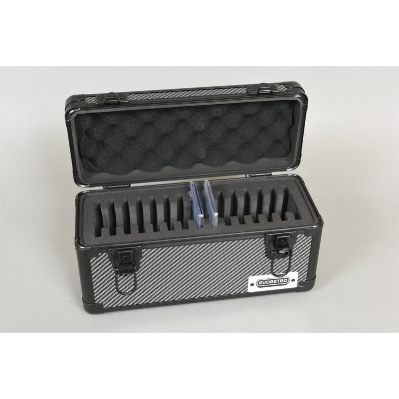 Evoretro valise TCG pour 15 Slabs Gray 33,9 x 13,4 cm