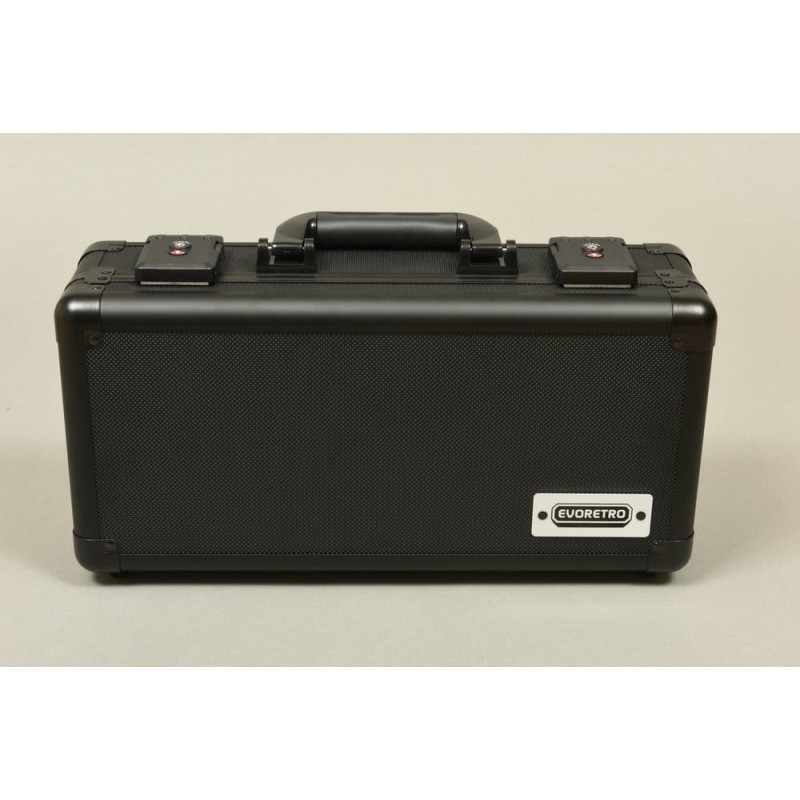Evoretro Mini Mallette de Transport avec Poignée & Mousse Amovible Noir