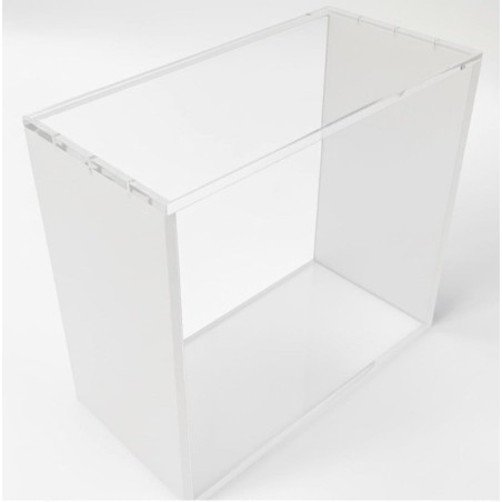 Evoretro Présentoir Magnétique en Acrylique pour ETB avec Côtés Colorés - Blanc