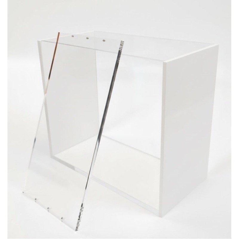Evoretro Magnetic Acrylic Display Case for ETB with Colored Sides - White
