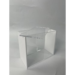 Evoretro Présentoir Magnétique en Acrylique pour ETB avec Côtés Colorés - Blanc
