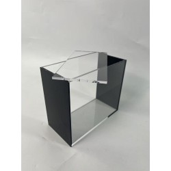 Evoretro Présentoir Magnétique en Acrylique pour ETB avec Côtés Colorés - Noir