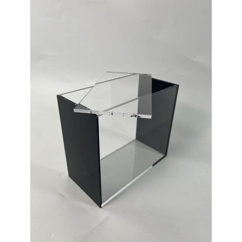 Evoretro Présentoir Magnétique en Acrylique pour ETB avec Côtés Colorés - Noir