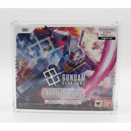 Evoretro présentoir vitrine acrylique magnétique pour Gundam Card Game Booster Box Newtype Rising GD01