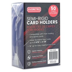 Evoretro pack 200 pochettes pour cartes Semi-Rigid 8 x 12 cm