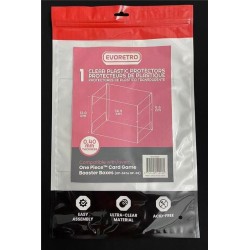 Evoretro PET Protectors 1-Pack for One Piece Card Game Booster Boxes (OP-04 to OP-08) 12 x 6 x 15 cm