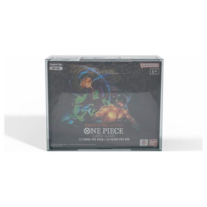 Evoretro PET Protectors 1-Pack for One Piece Card Game Booster Boxes (OP-04 to OP-08) 12 x 6 x 15 cm