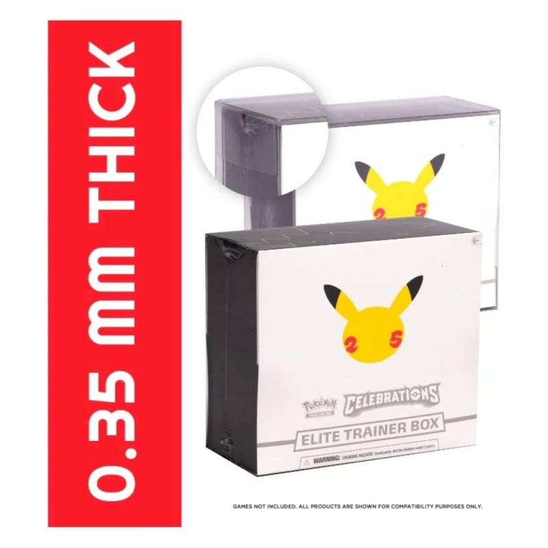 Evoretro Pack 1 boîte de protection en PET pour Pokémon ETB